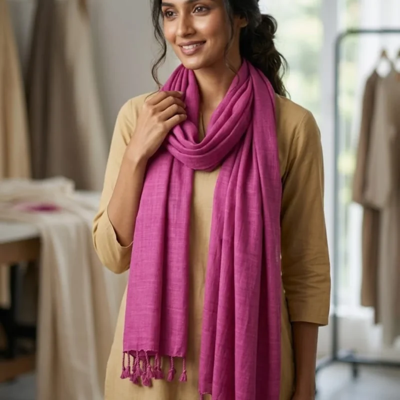 Rani Aura Handwoven Eri Shawl