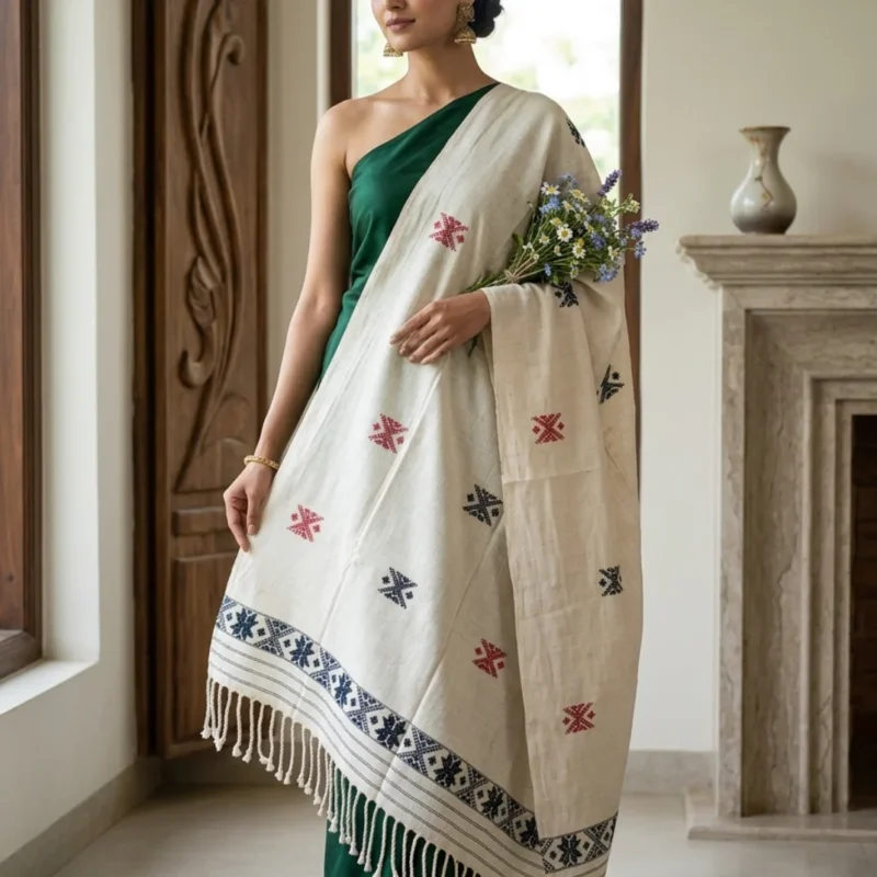 Rajsi Rekha Eri Silk Shawl