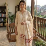 Ivory Blossom Eri Silk Shawl