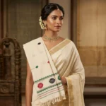 Tricolor Bloom Eri Silk Shawl