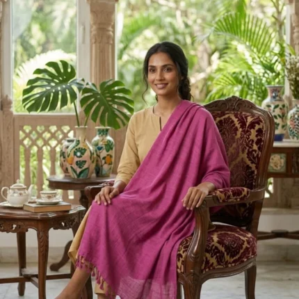 Rani Aura Handwoven Eri Shawl