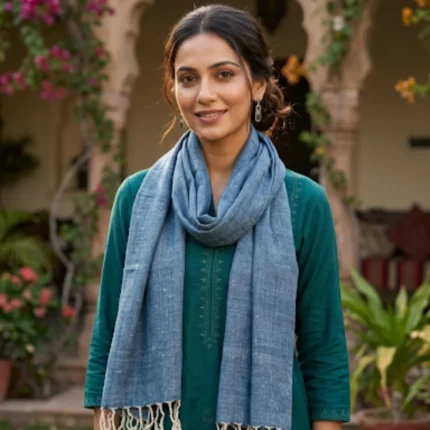 Ocean Veil Eri Silk Stole