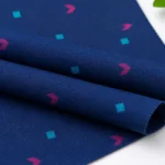 Indigo Pulse Cotton Fabric