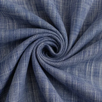 Royal Denim Weave Cotton Fabric