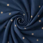 Navy Moonbeam Cotton Fabric