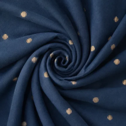 Navy Moonbeam Cotton Fabric