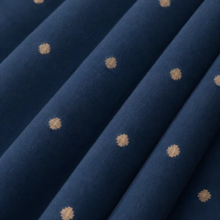 Navy Moonbeam Cotton Fabric
