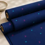Indigo Pulse Cotton Fabric