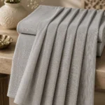 Silver Mist Pinstripe Cotton Fabric