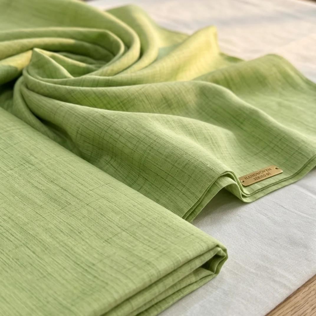 Mint Loom Cotton Fabric Mint Loom Cotton Fabric