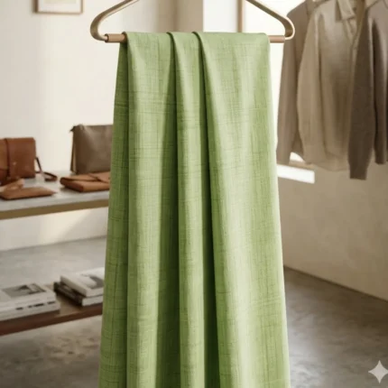 Mint Loom Cotton Fabric