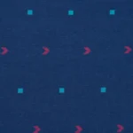 Indigo Pulse Cotton Fabric