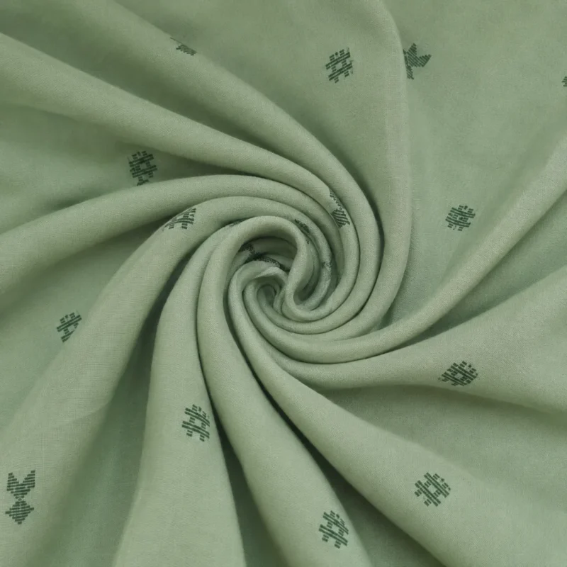 Pistachio Bloom Cotton Fabric