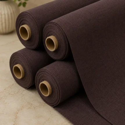 Plum Prestige Weave Cotton Fabric