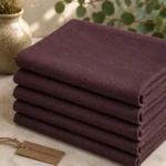 Plum Prestige Weave Cotton Fabric