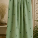 Pistachio Bloom Cotton Fabric