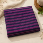 Midnight Orchid Stripe Cotton Fabric