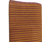 Saffron Plum Stripe Cotton Fabric