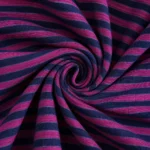Midnight Orchid Stripe Cotton Fabric
