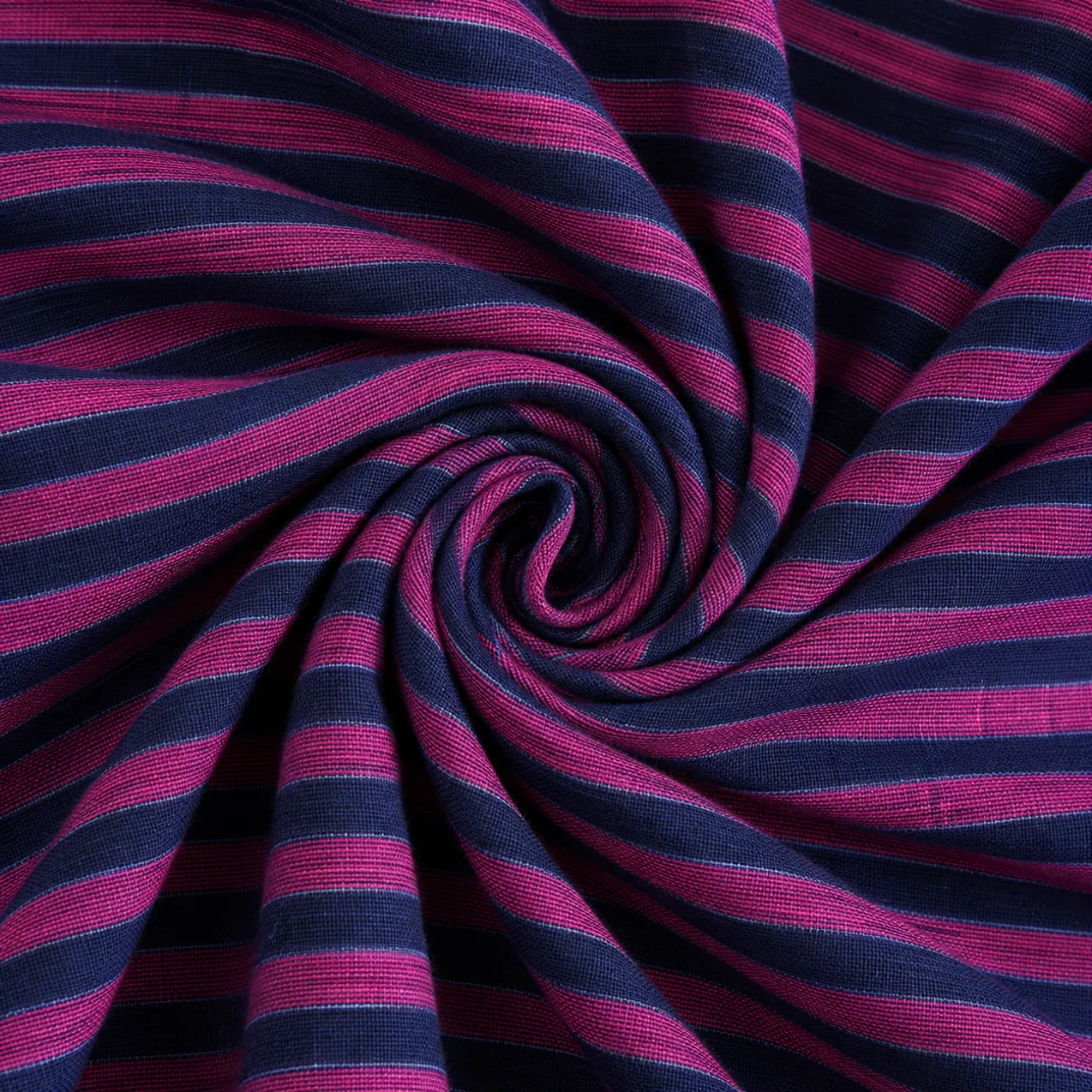 Midnight Orchid Stripe Cotton Fabric Midnight Orchid Stripe Cotton Fabric
