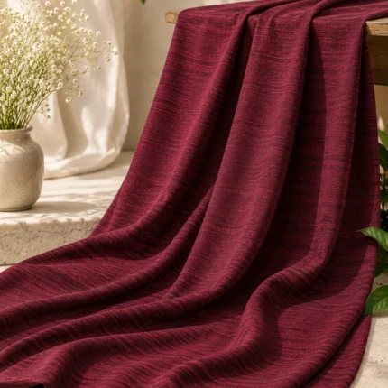 Mulberry Merlot Cotton Fabric