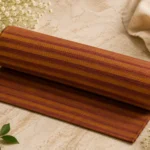 Saffron Plum Stripe Cotton Fabric