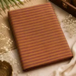 Saffron Plum Stripe Cotton Fabric
