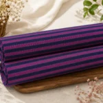 Midnight Orchid Stripe Cotton Fabric